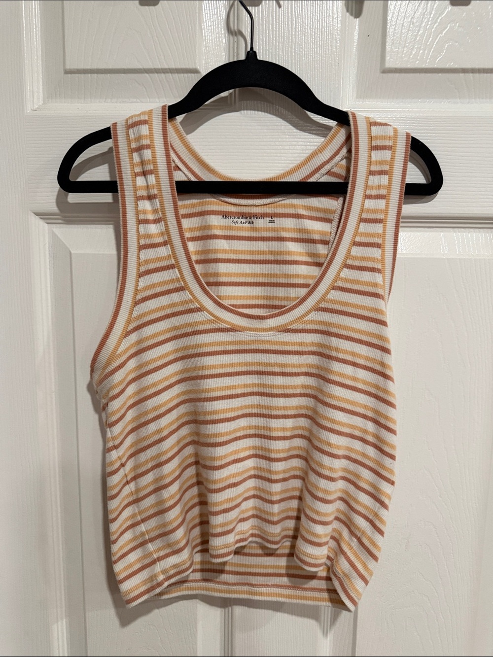 Abercrombie Striped Ribbed Tank Top